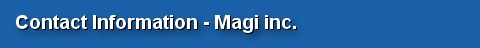 Who to contact at Magi inc.